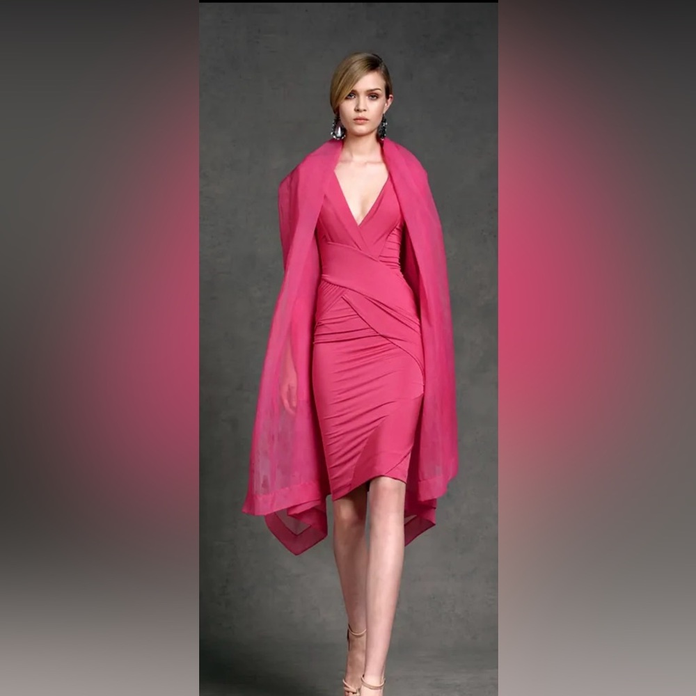 Donna Karan Coral Silk Blazer Sz 10
